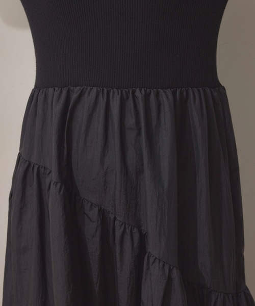 NERGY(ナージー)の「【UV&保温&ウォッシャブル】ニットドッキングバルーンワンピース(ワンピース・レディース・ブラック/オフホワイト・FREE)」の18枚目の写真