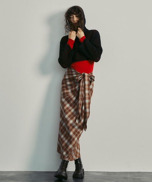 uyu.(ウユ)の「Short Mesh Knit Hoodie / ショートメッシュニットフーディー【uyu./ウユ】(パーカー・レディース・グレー/アイボリー/ブラック・FREE)」の17枚目の写真