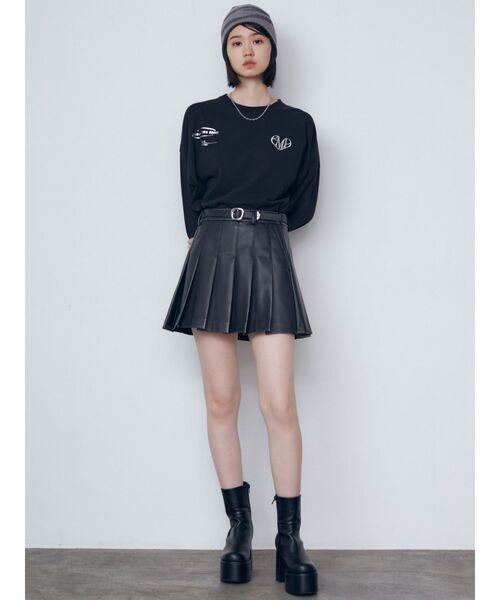 EMODA（エモダ）の「ダブルフェイスプリントビーニー（ニットキャップ/ビーニー・レディース・ブラウン/ブラック・FREE）」の6枚目の写真