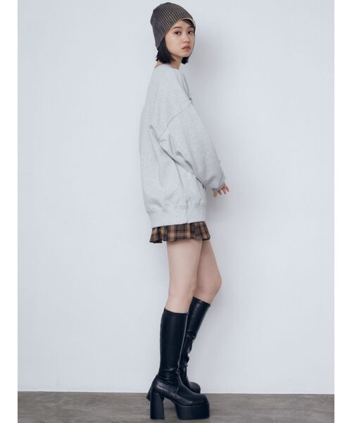 EMODA（エモダ）の「ダブルフェイスプリントビーニー（ニットキャップ/ビーニー・レディース・ブラウン/ブラック・FREE）」の10枚目の写真