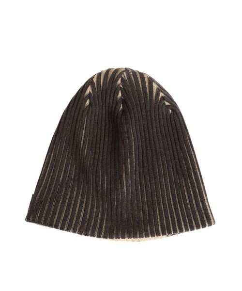 EMODA（エモダ）の「ダブルフェイスプリントビーニー（ニットキャップ/ビーニー・レディース・ブラウン/ブラック・FREE）」の13枚目の写真