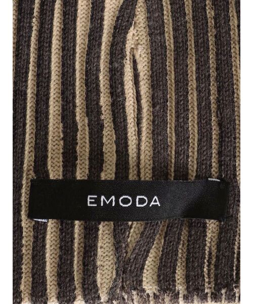 EMODA（エモダ）の「ダブルフェイスプリントビーニー（ニットキャップ/ビーニー・レディース・ブラウン/ブラック・FREE）」の14枚目の写真