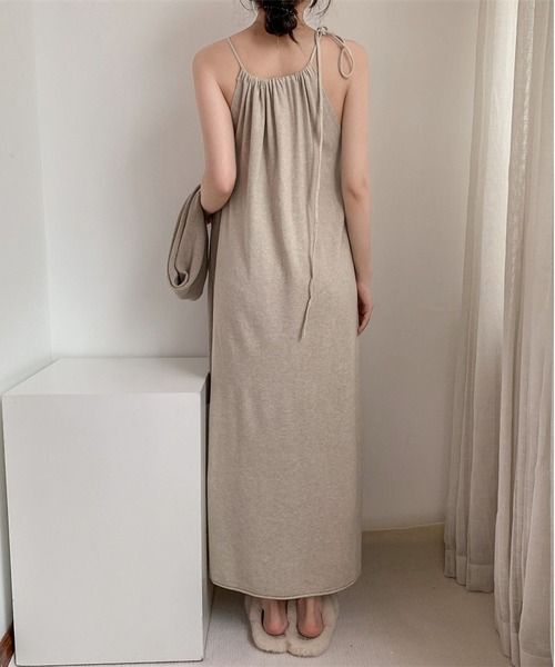MAISON DE THERESE(メゾン ド テレーズ)の「chicニット2点セット(長袖ストール&ワンピース)(ワンピース・レディース・ベージュ/ブラック/アイボリー/カーキ・S/M/L/XL)」の16枚目の写真