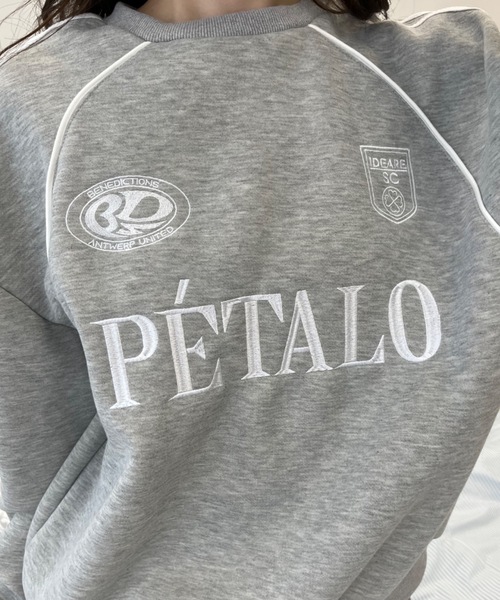 Birthday room（バースデイルーム）の「サイドラインリボンゲームスウェット / side line ribbon game wool lining sweat（スウェット・レディース・グレー/ネイビー・FREE）」の19枚目の写真