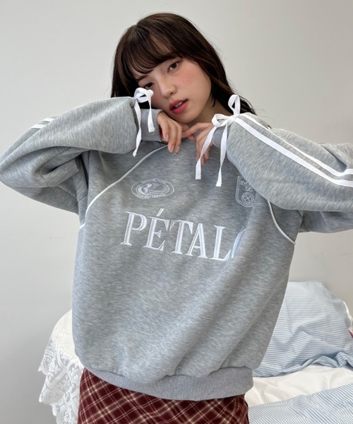 トレーナー スウェット サイドラインリボンゲームスウェット / side line ribbon game wool lining sweat レディ サイドラインリボンゲームスウェット / side line ribbon game