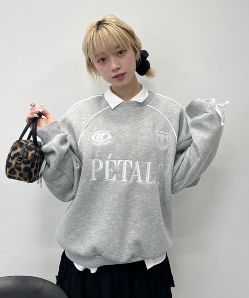 トレーナー スウェット サイドラインリボンゲームスウェット / side line ribbon game wool lining sweat レディ サイドラインリボンゲームスウェット / side line ribbon game