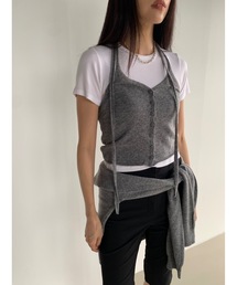 Didot.showroom | カシミヤブレンドホルターニットビスチェ(ベスト)