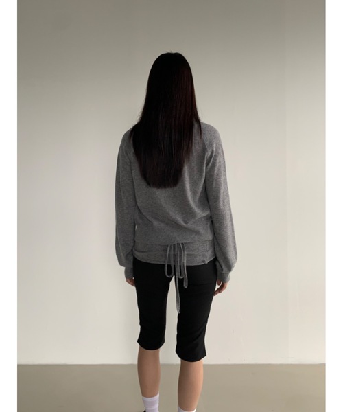 Didot.showroom（ディドット ショールーム）の「カシミヤブレンドホルターニットビスチェ（ベスト・レディース・レッド/グレー/ブラック・FREE）」の9枚目の写真