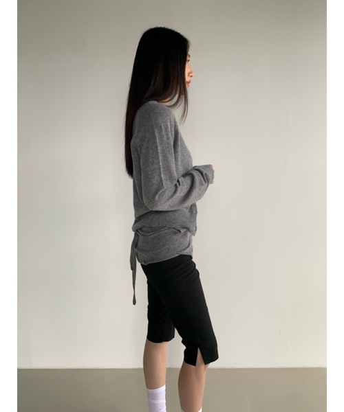 Didot.showroom（ディドット ショールーム）の「カシミヤブレンドホルターニットビスチェ（ベスト・レディース・レッド/グレー/ブラック・FREE）」の8枚目の写真