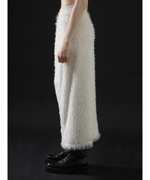 :ETHROF(イーサオブ)の「FRINGE JACQUARD SKIRT(スカート・レディース・オフホワイト/ブラック・FREE)」の6枚目の写真