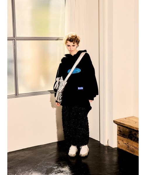 :ETHROF(イーサオブ)の「FRINGE JACQUARD SKIRT(スカート・レディース・オフホワイト/ブラック・FREE)」の8枚目の写真