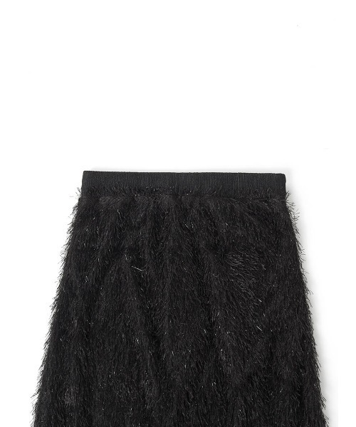 :ETHROF(イーサオブ)の「FRINGE JACQUARD SKIRT(スカート・レディース・オフホワイト/ブラック・FREE)」の13枚目の写真