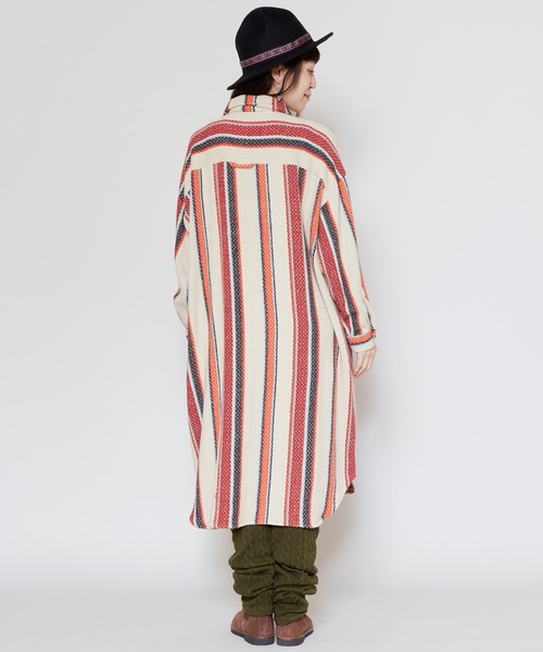 チャイハネ（チャイハネ）の「【チャイハネ】ソルサラシャツワンピース（シャツワンピース・レディース・ブラック/ターコイズブルー/ベージュ・FREE）」の9枚目の写真