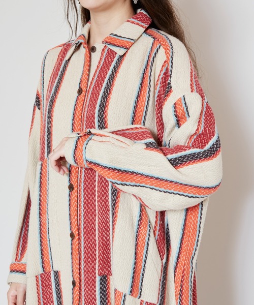 チャイハネ（チャイハネ）の「【チャイハネ】ソルサラシャツワンピース（シャツワンピース・レディース・ブラック/ターコイズブルー/ベージュ・FREE）」の11枚目の写真