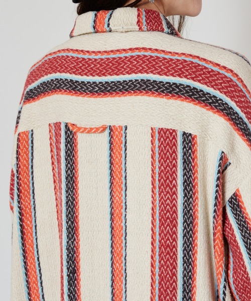 チャイハネ（チャイハネ）の「【チャイハネ】ソルサラシャツワンピース（シャツワンピース・レディース・ブラック/ターコイズブルー/ベージュ・FREE）」の10枚目の写真