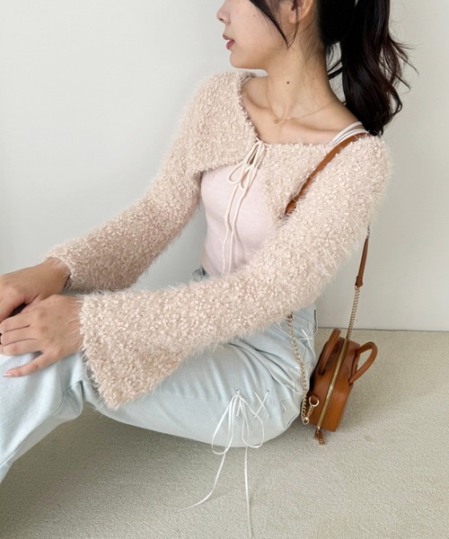 one after another NICE CLAUP(ワンアフターアナザーナイスクラップ)の「サイドレースアップデニムパンツ(デニムパンツ・レディース・ライトブルー/ブルー系その他/ブルー系その他2・SMALL/MEDIUM)」の21枚目の写真