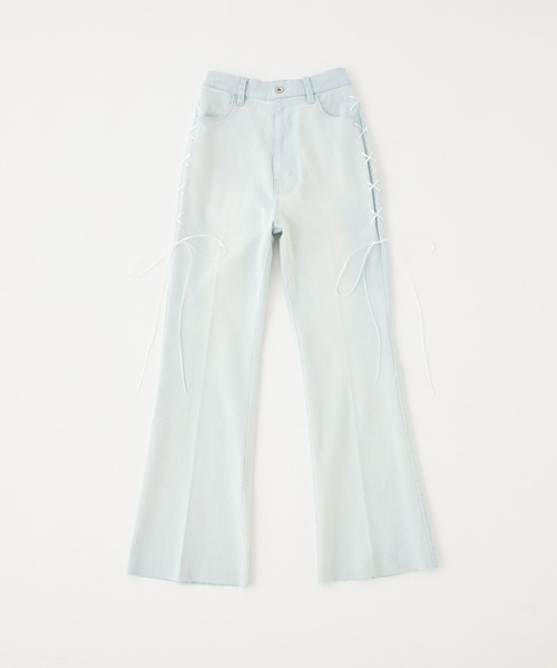 one after another NICE CLAUP(ワンアフターアナザーナイスクラップ)の「サイドレースアップデニムパンツ(デニムパンツ・レディース・ライトブルー/ブルー系その他/ブルー系その他2・SMALL/MEDIUM)」の11枚目の写真