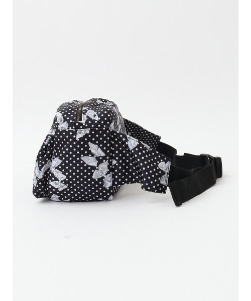 PINK HOUSE（ピンクハウス）の「水玉りぼんプリントウエストバッグ（ボディバッグ/ウエストポーチ・レディース・ブラック/レッド・フリー）」の12枚目の写真