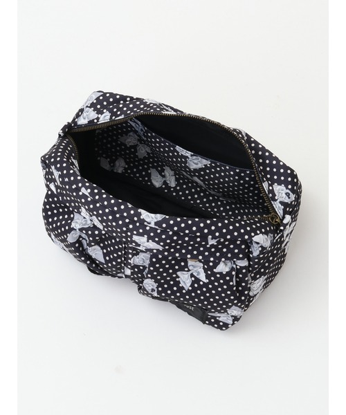 PINK HOUSE（ピンクハウス）の「水玉りぼんプリントウエストバッグ（ボディバッグ/ウエストポーチ・レディース・ブラック/レッド・フリー）」の3枚目の写真