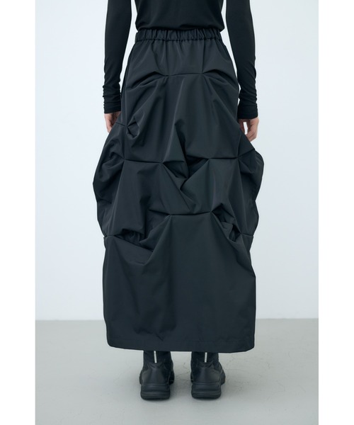 nagonstans(ナゴンスタンス)の「High Density Twill manyタックスカート(スカート・レディース・ダークブラウン/ブラック・SMALL/MEDIUM)」の5枚目の写真