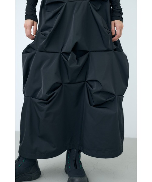 nagonstans(ナゴンスタンス)の「High Density Twill manyタックスカート(スカート・レディース・ダークブラウン/ブラック・SMALL/MEDIUM)」の8枚目の写真