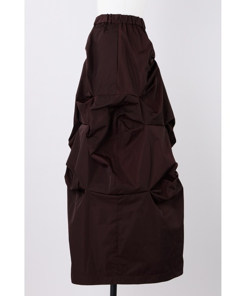 nagonstans(ナゴンスタンス)の「High Density Twill manyタックスカート(スカート・レディース・ダークブラウン/ブラック・SMALL/MEDIUM)」の13枚目の写真
