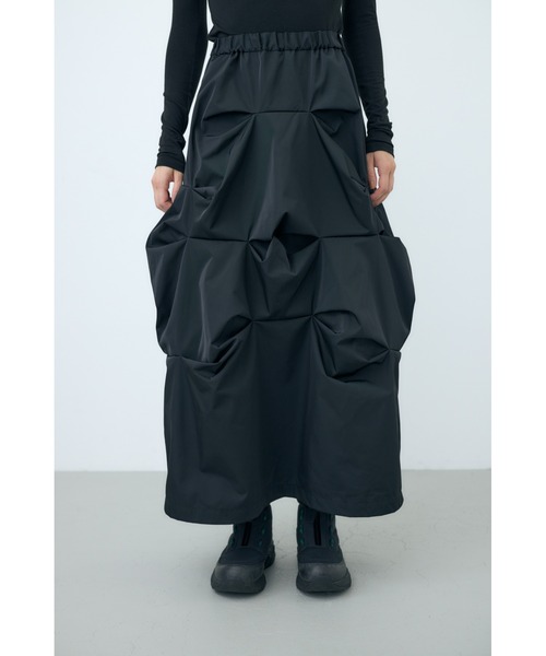 nagonstans(ナゴンスタンス)の「High Density Twill manyタックスカート(スカート・レディース・ダークブラウン/ブラック・SMALL/MEDIUM)」の15枚目の写真