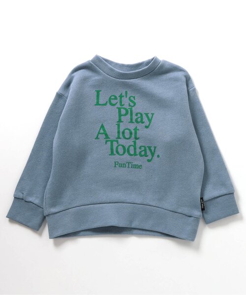 BREEZE（ブリーズ）の「【WEB限定】POPグラフィックトレーナー（スウェット・キッズ・ピンク/ブラウン/ライム/グリーン/キナリ/ベージュ/ミント/オレンジ/チャコール/グレー/ブルー/ブラック/アイボリー/サックスブルー・130/150/80/140/100/90/110/120）」の11枚目の写真