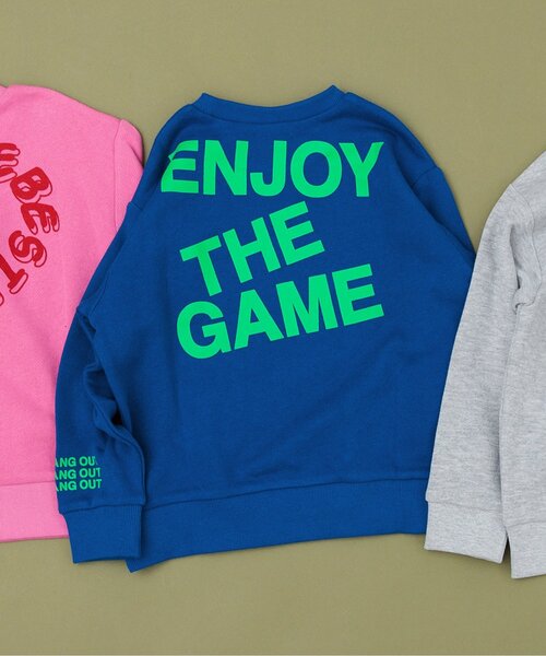 BREEZE（ブリーズ）の「【WEB限定】POPグラフィックトレーナー（スウェット・キッズ・ピンク/ブラウン/ライム/グリーン/キナリ/ベージュ/ミント/オレンジ/チャコール/グレー/ブルー/ブラック/アイボリー/サックスブルー・130/150/80/140/100/90/110/120）」の12枚目の写真