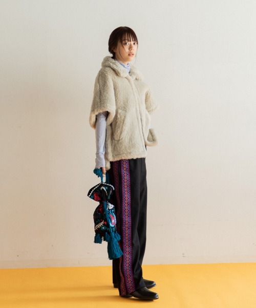 LEIN 花柄刺繍巾着バッグ（ショルダーバッグ）｜AMERICAN RAG CIE（アメリカンラグシー）