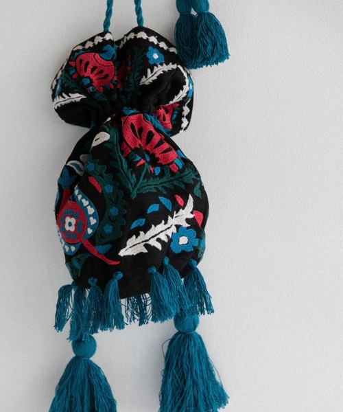 LEIN 花柄刺繍巾着バッグ（ショルダーバッグ）｜AMERICAN RAG CIE（アメリカンラグシー）