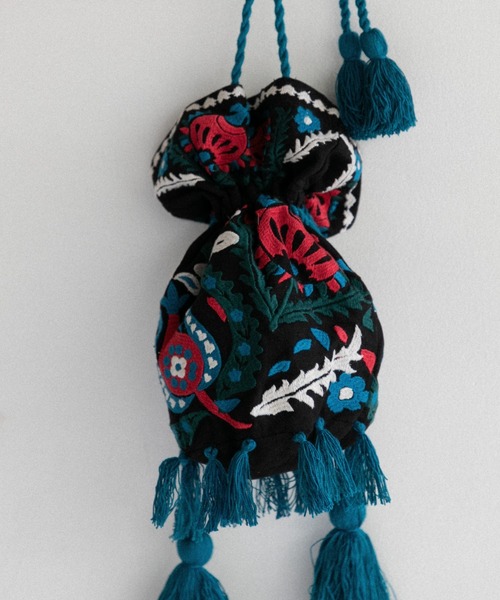 LEIN 花柄刺繍巾着バッグ（ショルダーバッグ）｜AMERICAN RAG CIE（アメリカンラグシー）