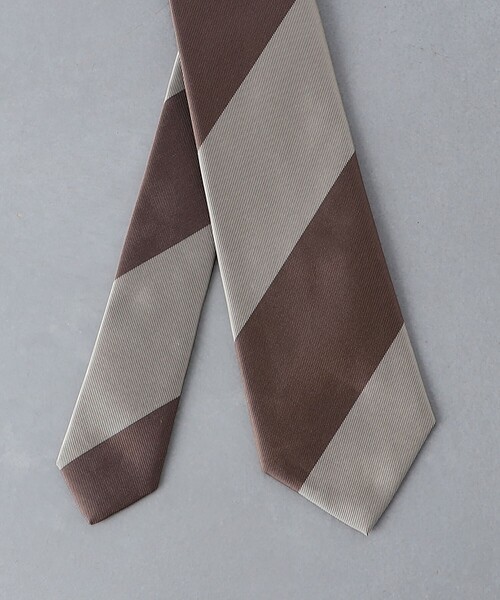 UNITED ARROWS（ユナイテッドアローズ）の「ツイル ２トーン レジメンタルネクタイ（ネクタイ・メンズ・ケリーグリーン/グレー/ベージュ・FREE）」の7枚目の写真