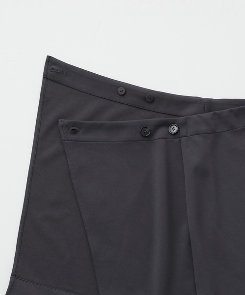 forksy.】3way ラップスカート/フレアパンツ セット forksy.│MONO