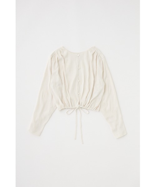 M_（エムアンダーバー）の「【セットアップ対応】花柄刺繍ブラウス リサイクルポリエステル使用（シャツ/ブラウス・レディース・アイボリー/ブラック・FREE）」の2枚目の写真