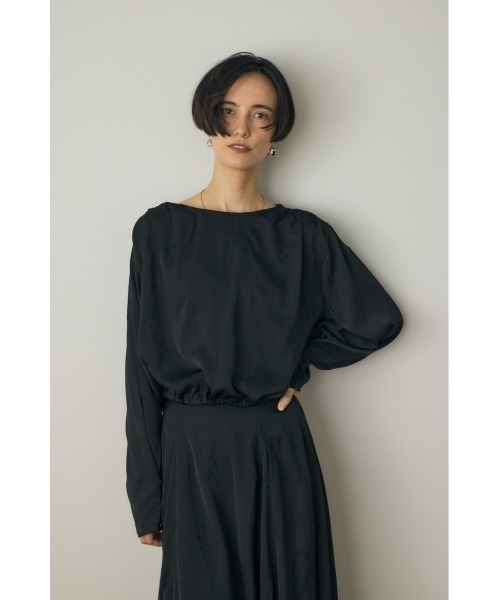 M_（エムアンダーバー）の「【セットアップ対応】花柄刺繍ブラウス リサイクルポリエステル使用（シャツ/ブラウス・レディース・アイボリー/ブラック・FREE）」の3枚目の写真