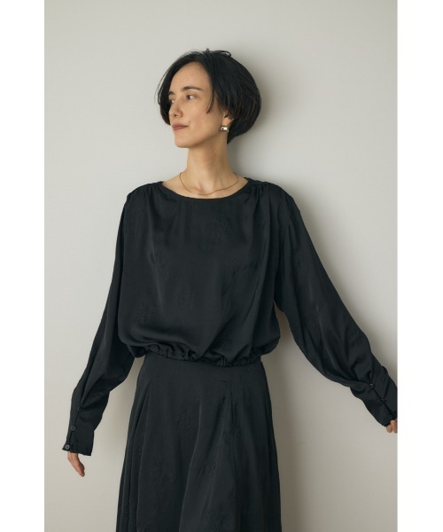 M_（エムアンダーバー）の「【セットアップ対応】花柄刺繍ブラウス リサイクルポリエステル使用（シャツ/ブラウス・レディース・アイボリー/ブラック・FREE）」の5枚目の写真