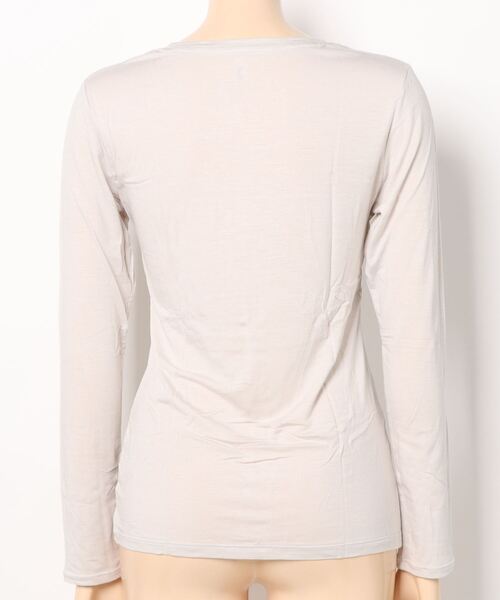 【 Sacre / サク・レ 】【In your shirts】ﾍﾞｱ天ｸﾙｰﾈｯｸﾛﾝｸﾞｽﾘｰﾌﾞｼｬﾂ / 23SCR003（インナーウェア/肌着）｜Sacre（サクレ）