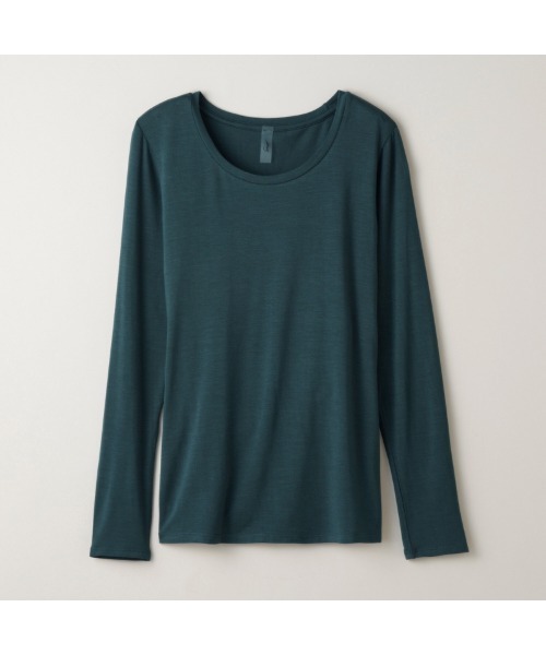 【 Sacre / サク・レ 】【In your shirts】ﾍﾞｱ天ｸﾙｰﾈｯｸﾛﾝｸﾞｽﾘｰﾌﾞｼｬﾂ / 23SCR003（インナーウェア/肌着）｜Sacre（サクレ）