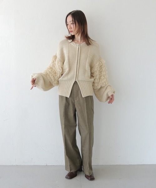 CLEIO（クレイオ）の「【CLEIO】前後2WAYループ編みカーディガン