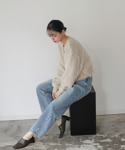 LIAN（リアン）の「サイドシームストレートワイドデニム（デニムパンツ・レディース・ブラック/ブルー・SMALL/MEDIUM）」の20枚目の写真