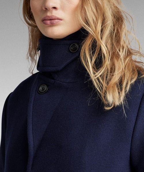 G-STAR（ジースター）の「【UNISEX】Premium Long Wool Coat/オーバーサイズロングウールコート（チェスターコート・レディース・ダークブルー・SMALL/X-SMALL）」の6枚目の写真