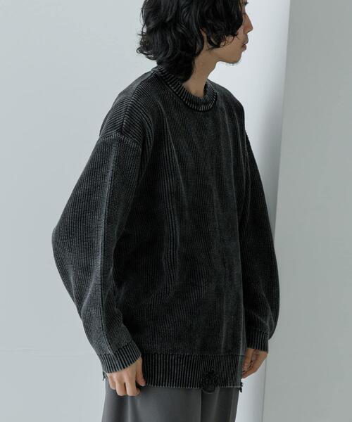 セール】URBAN RESEARCH iD ストーンウォッシュダメージニット（ニット