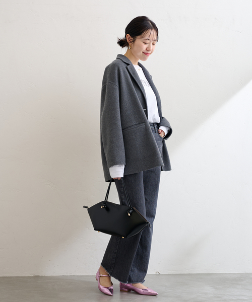 LE TALON（ルタロン）の「LE TALON wide knot bag（トートバッグ・レディース・ブラック/ベージュ系その他・FREE）」の3枚目の写真