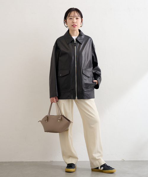 LE TALON（ルタロン）の「LE TALON wide knot bag（トートバッグ・レディース・ブラック/ベージュ系その他・FREE）」の8枚目の写真