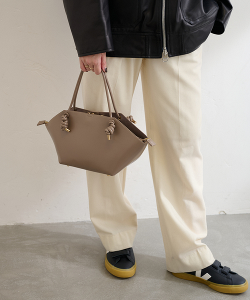 LE TALON（ルタロン）の「LE TALON wide knot bag（トートバッグ・レディース・ブラック/ベージュ系その他・FREE）」の10枚目の写真