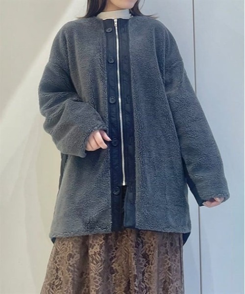 【セール】キルティング×ボアジャケット（その他アウター）｜axes femme（アクシーズファム） 6,600円