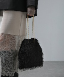 SALON adam et rope' | フェザー2WAYチェーンバッグ(ハンドバッグ)