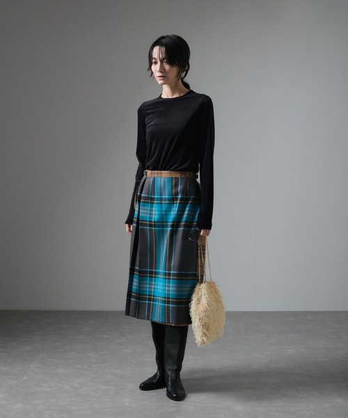 SALON adam et rope'（サロン アダム エ ロペ）の「フェザー2WAYチェーンバッグ（ハンドバッグ・レディース・ブラック/オフホワイト・FREE）」の6枚目の写真