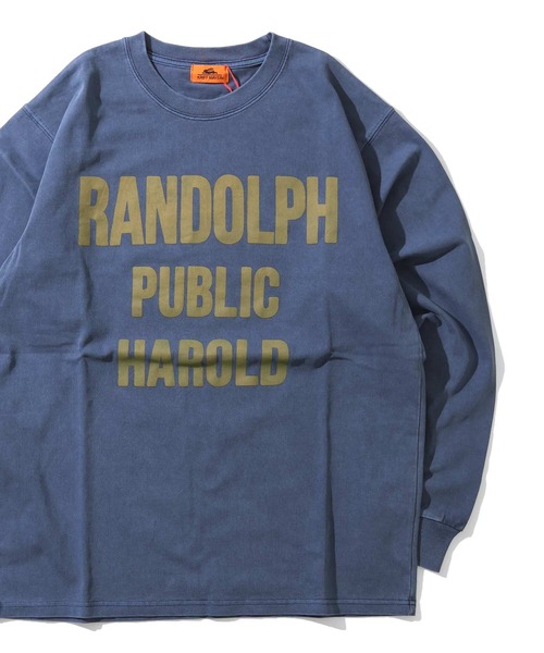 KRIFF MAYER（クリフメイヤー）の「オーバーダイロンT(RANDOLPH)（Tシャツ/カットソー・メンズ・チャコール/ネイビー/オフホワイト・MEDIUM/LARGE/X-LARGE）」の3枚目の写真